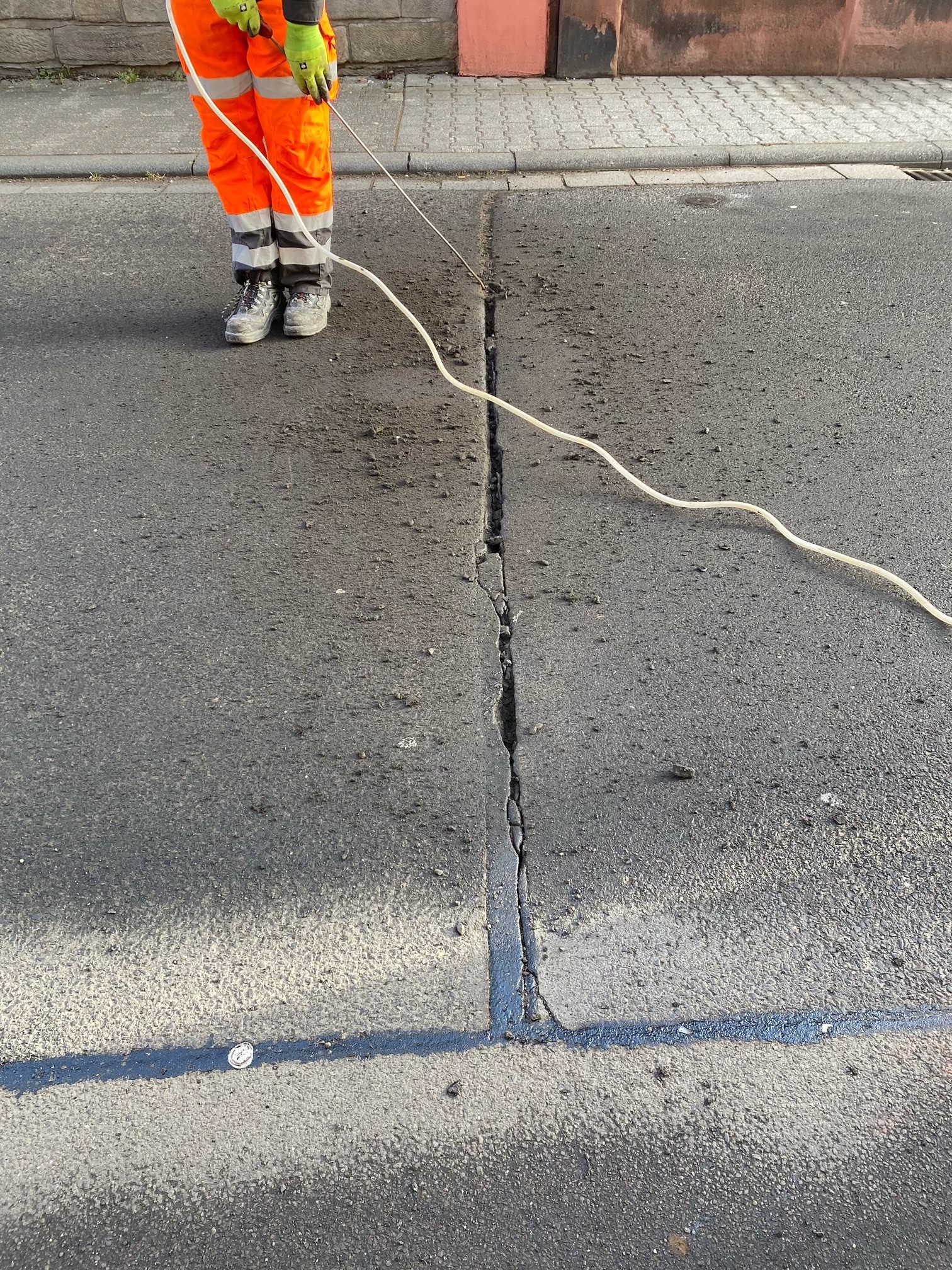 Riss Sanierung mit der Heißluftlanze MS Schmitt GmbH